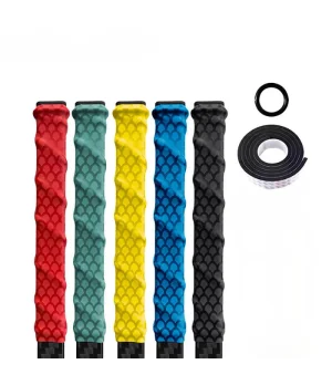 Empuñadura lila de silicona termorretráctil para stick de hockey