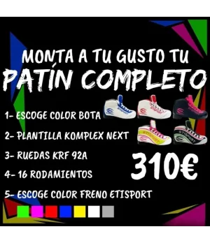 Patín completo Etisport Best (Tallas 38 a 46)