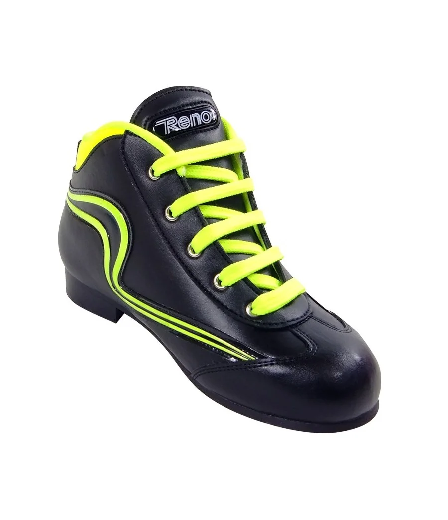 BOTA RENO HOCKEY INICIACIÓN Negro-Amarillo Fluor (nº28 a 37) en