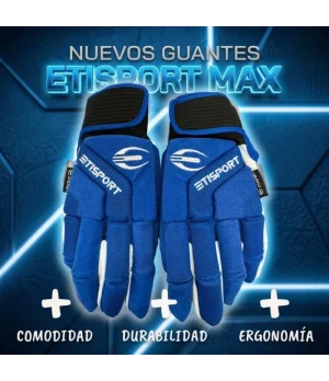 Guants Hoquei Patins Etisport MAX Talla S Color Blau