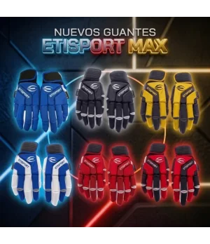 Guantes Hockey Patines Etisport MAX Talla XS Color Verde