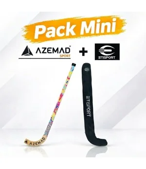 Pack Iniciació Azemad Mini Hockey + bossa Etisport Negra: 1 stick + 1 bossa portasticks