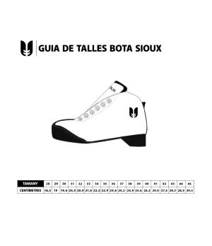 BOTES SIOUX SHARKI NEGRE-VERMELL TALLES 37-45