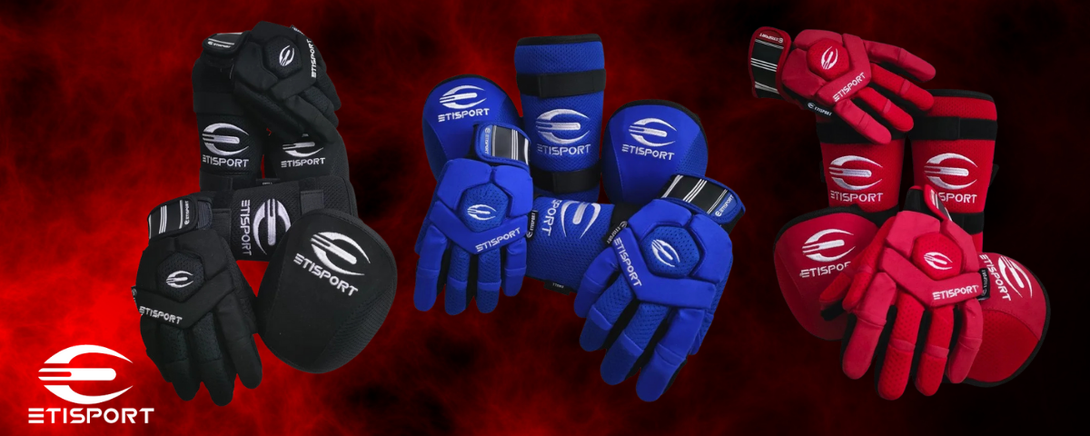 Kits de protecciones ETISPORT 3 piezas para hockey sobre patines